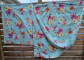 PBteen Junk Gypsy Country Bloom Duvet Cover Full Queen 90x88 Button Close