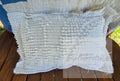 Vintage Lace Americana Pillow | Handmade Patriotic Accent Pillow D