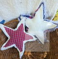 Patriotic Fabric Stars - Bowl Fillers (Set of 2)